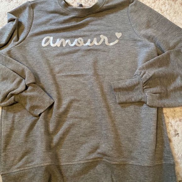 Marled Tops - New Marled ‘Amour’ Grey Sweatshirt